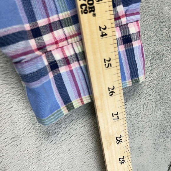 Polo Ralph Lauren Shirt Long Sleeve Men XL Multicolored Plaid Oxford Classic Fit - Picture 10 of 12